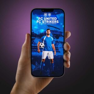 Individuelles Fussball-Matchday Design für Instagram Feed und Story