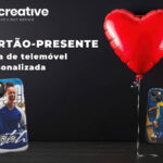 Melhor presente de futebol: Vale-presente para uma capa de celular personalizada com foto e nome