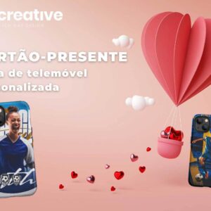 Melhor presente de futebol: Cartão-presente para uma capa de telemóvel personalizada com foto e nome