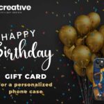 Best soccer gift: Gift card for a custom phone case with your own photo & name